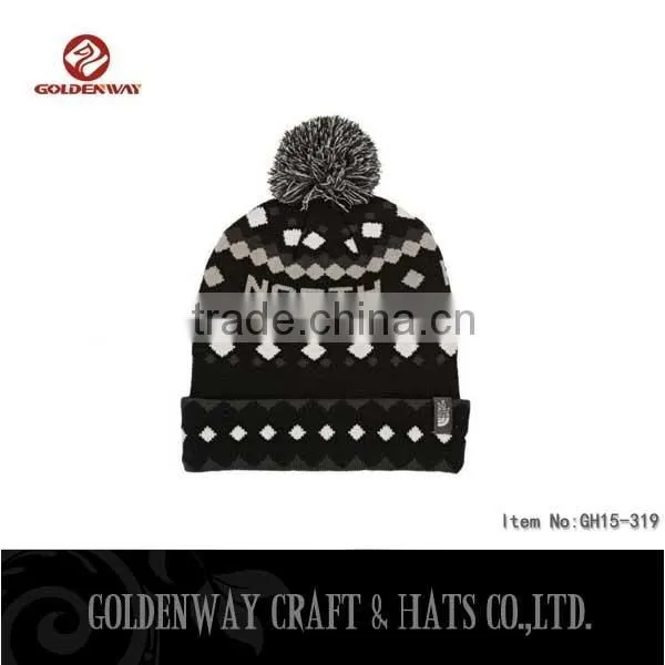 2016 Hot sell Colorful Hip Hop Beanies Knitted Beanie /Custom Beanie Hats/winter knitted hat