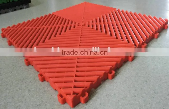 anti-slip and waterproof pp garage floor tiles