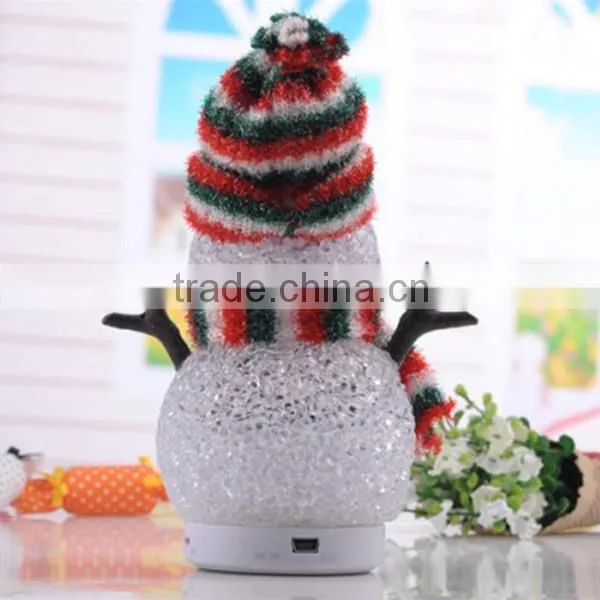 Promotional Gift Lovely Portable Bluetooth Doll Speaker, Handsfree Cute Snowman Doll Bluetooth Speaker for Kids