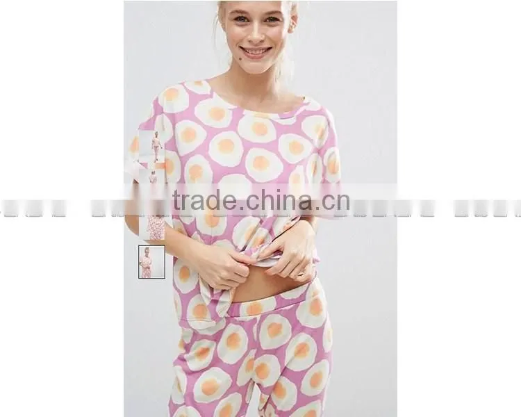 alibaba china supplier fashion cotton fabric ladies pyjamas sleepwear