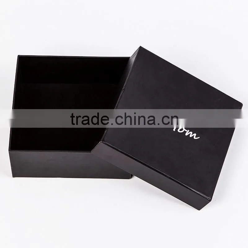 Black Cardboard Gift Package Hard Gift Paper Box