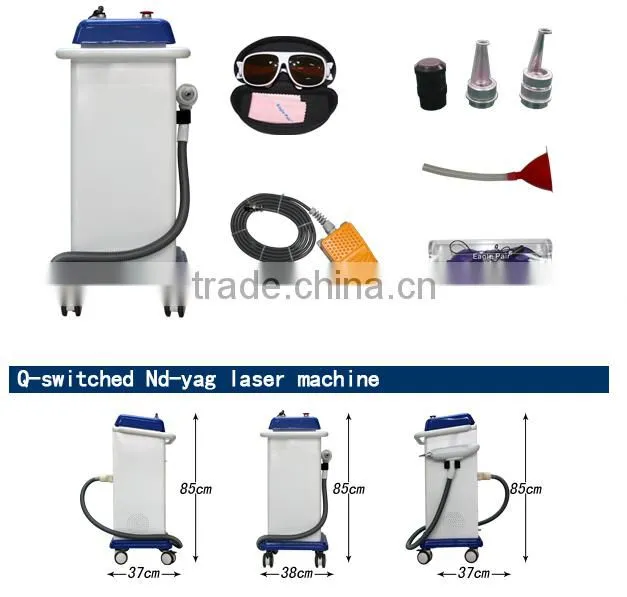 New Products on China Market Beauty Salon Equipment 1064nm/532nm/1055nm Tattoo Removal Machine Medical Q-Switch Nd:YAG Laser