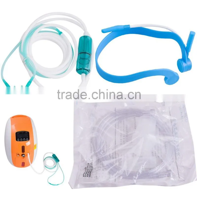 2L Portable Full Intelligent Home Oxygen Concentrator Generator with nebulizer work compact Silent