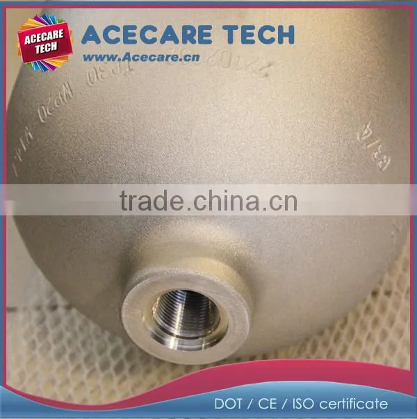 HPA aluminum gas cylinder, 12L diving cylinder with valve
