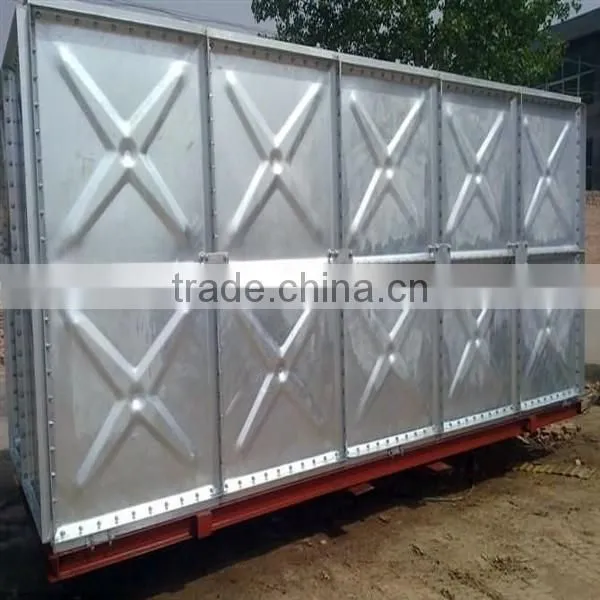 Factory price 4 layer tank galvanized sectional steel water storage tank