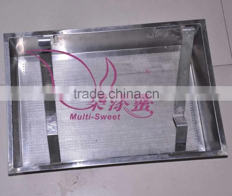 New Style honey uncapping tray/honey comb filter tray with tank