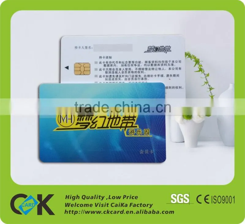 Customized printing plastic contact ic card with sle5542 chip