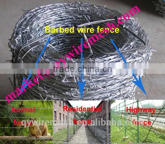 new premium potect material iron fence wire bulk galvanized barbed Wire made in anping/Barbed Wire