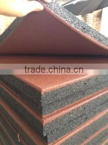 2015 new safety EN1177 certificate recycled rubber floor tiles for playground