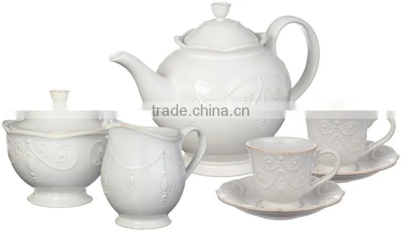 Cheap Sale Classic White Cup & Saucer Set Tea Set