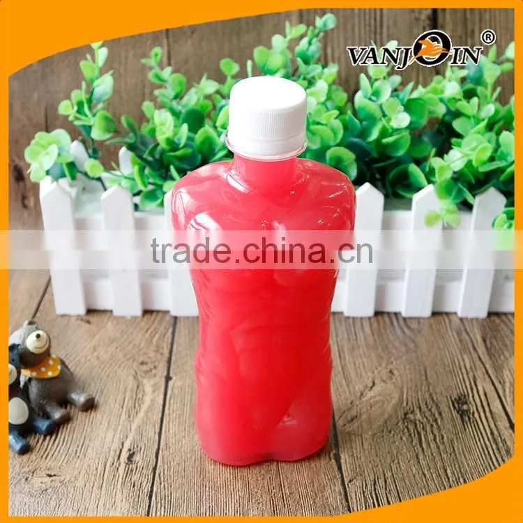 Clear Body Shaped Plastic Bottle Like a Man's Body