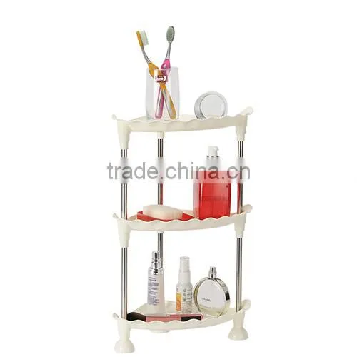 kitchen bathroom stainless steel storage rack/bathroom triangle corner storage rack 3 layers