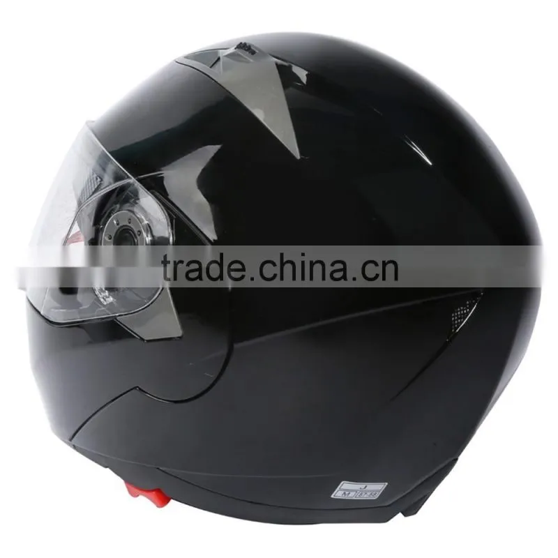 DOT Gloss Black Modular Dual-Visor Street Motorcycle Helmet S M L XL