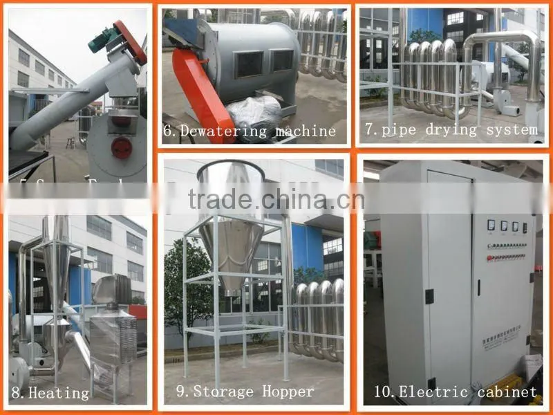 300-1000kg/h High Quality Pp Pe Film Pet Bottle Plastic Washing Recycling Machine
