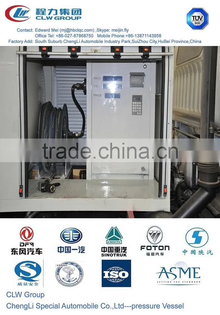 15 cbm LPG gas truck factory/ lpg gas trucck