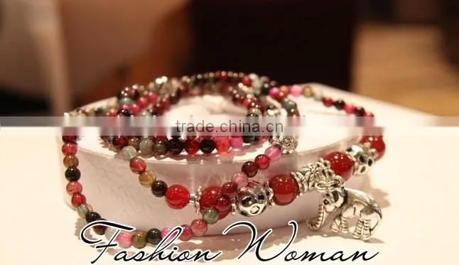 Natural red agate garnet bracelet
