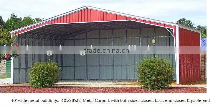 ISO certified steel structure garages high quality