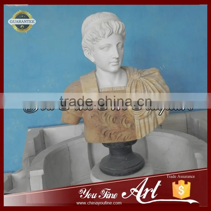 Hand carved western woman bust statue