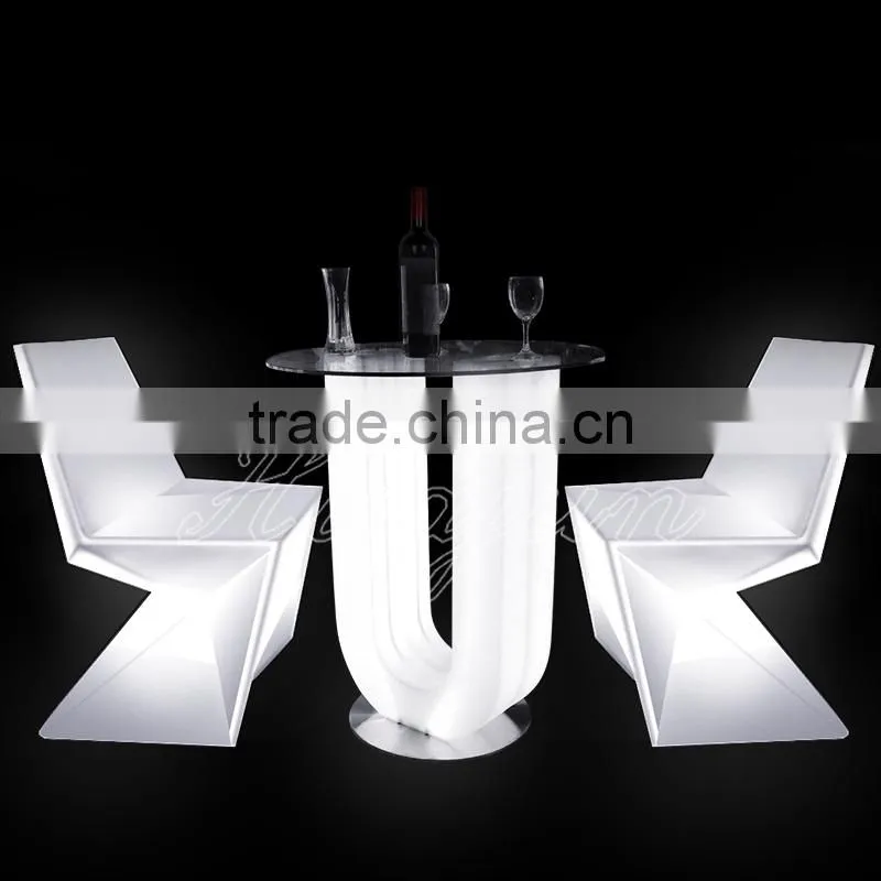 led light chair, led plastic chair with colorful light