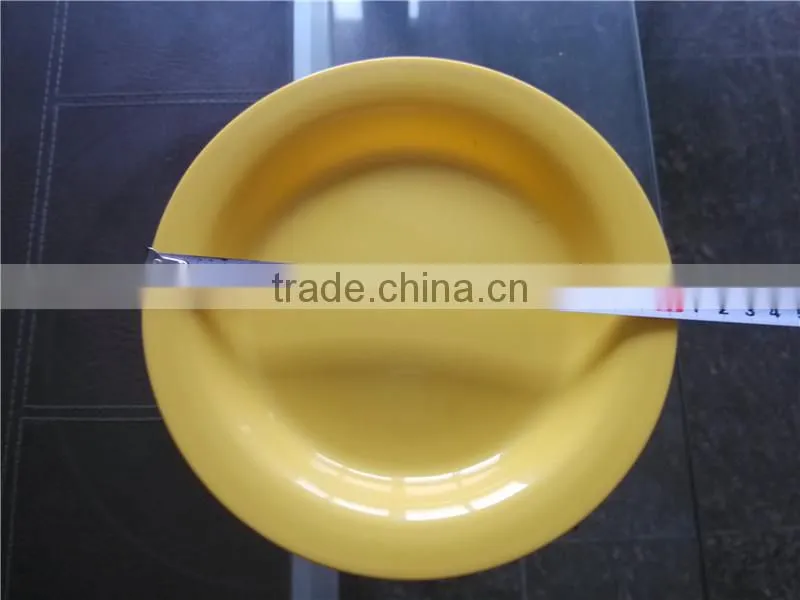 BPA free D24 Big round salad bowl christmas lastic plate