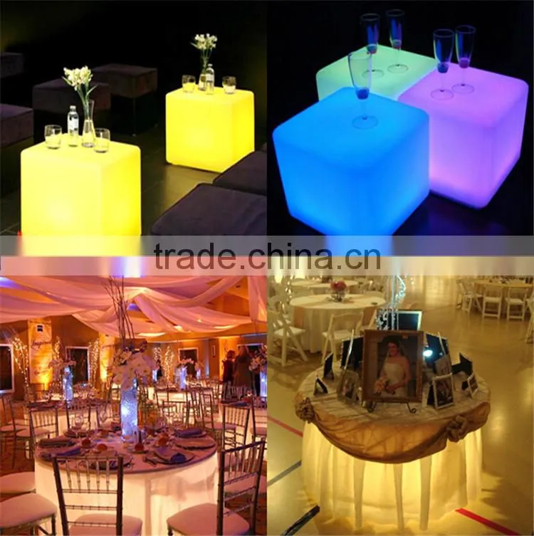 wedding events under table led rechargeable light