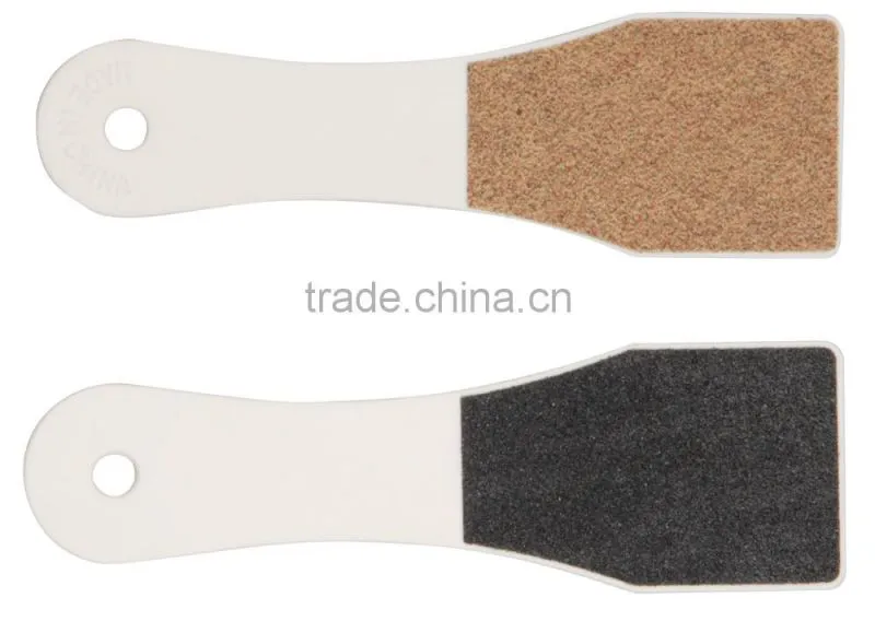 Sandpaper foot file with plastic handle,foot file with callus cleaning