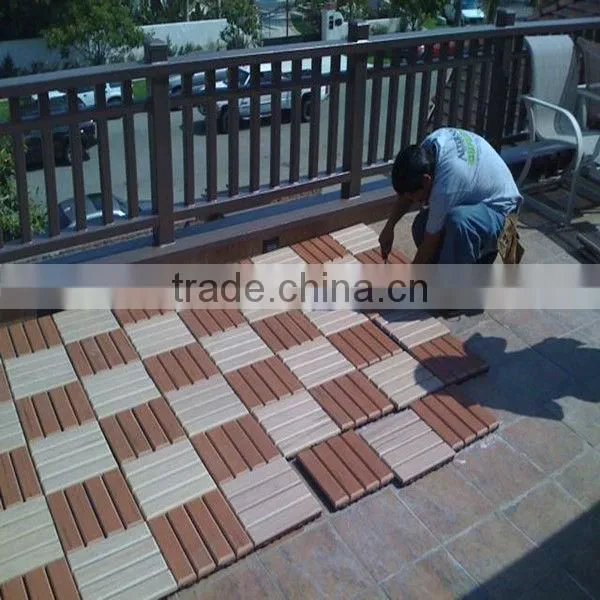 Recycled wpc material outdoor /indoor Wpc diy decking /flooring