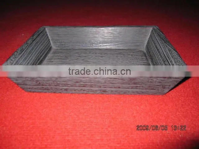 multifunctional handmade flat base wooden tray