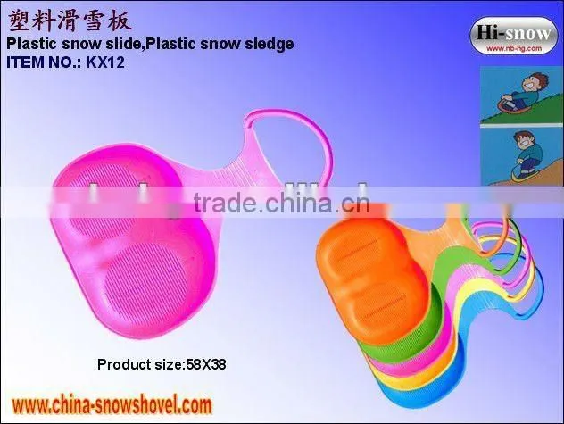 Plastic Push Snow Sled