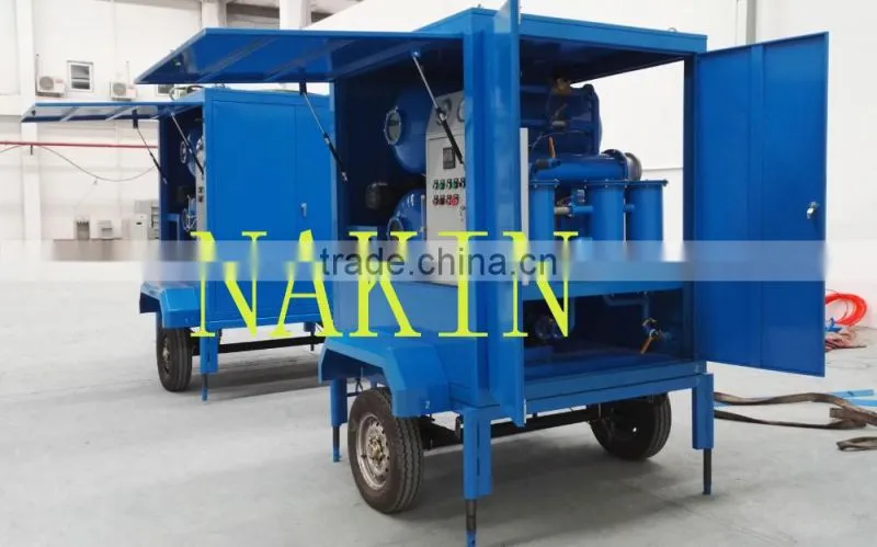 Hot selling Nakin ZYM Trailer Type Insulating Oil Process / Oil Disposal / Oil Flushing