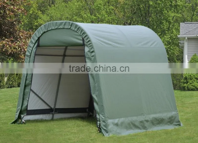 backyard storage shed, motorcycle shelter , homestead shed