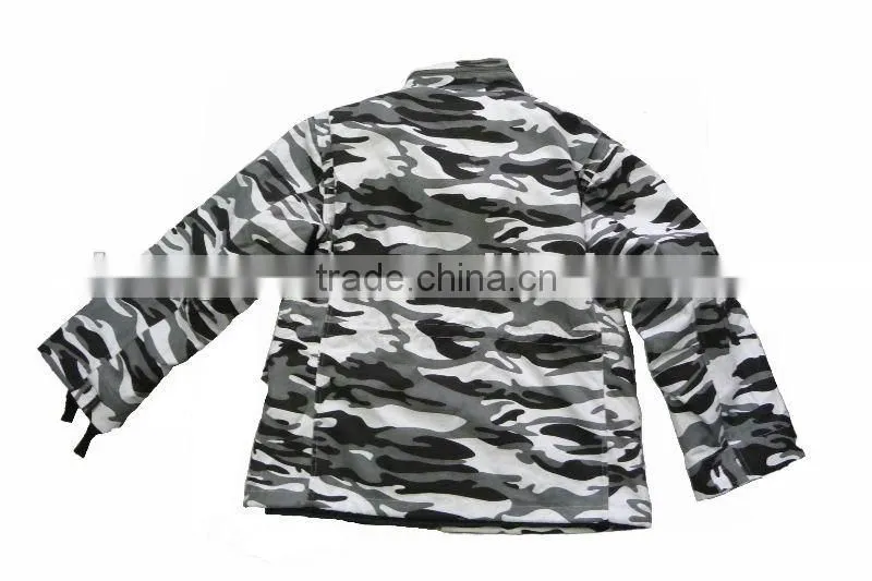 Directly factory povided military camouflage printing M65 Jacket with quilt liner; hunting quilted jacket for winter season