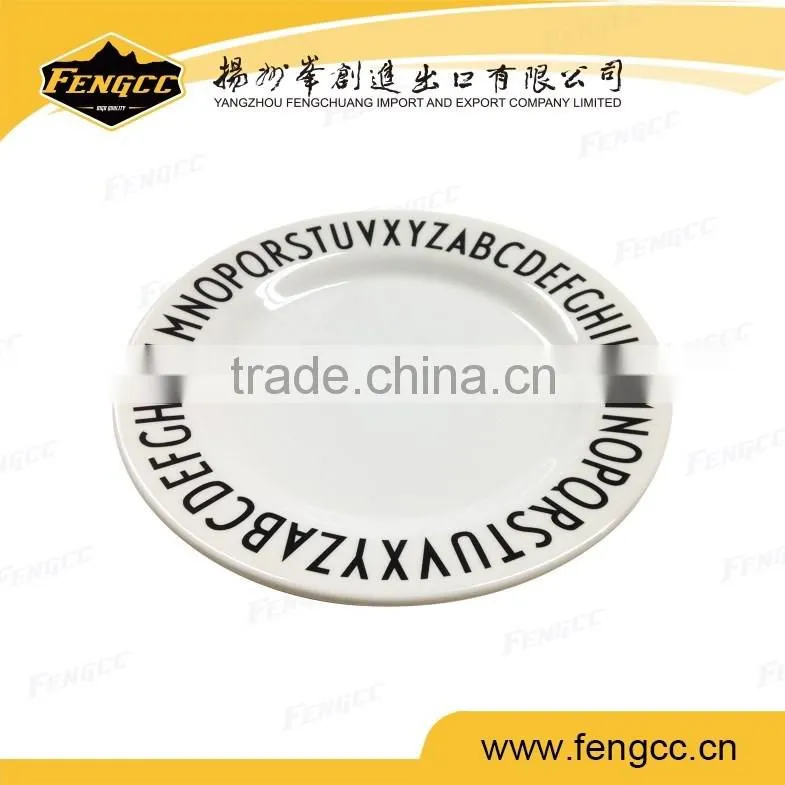 Hot sell custom full printed 100% melamine plate
