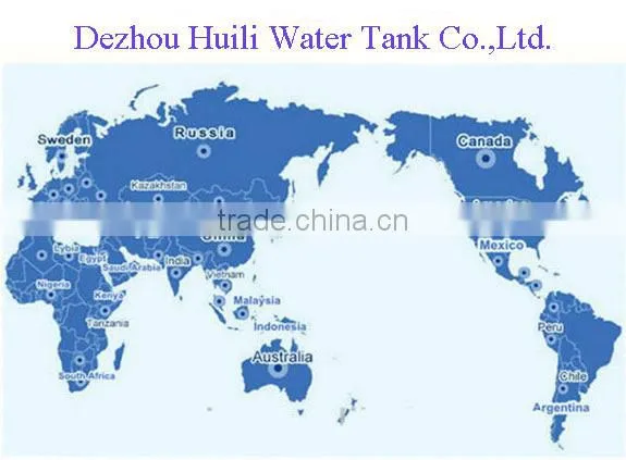 Hot sale!!! Dezhou Huili enameled water and diesel water tank