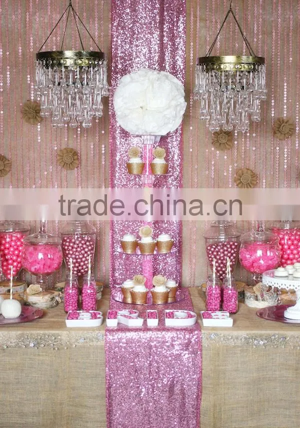 Bling Bling Colorful 9mm Small Colorful Sequin Table Runner