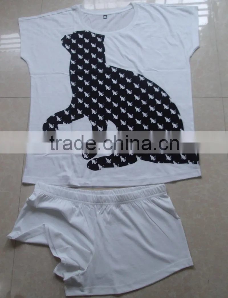 female 100% cotton sleep set ladies home clothes sleep wear Shorts pajamas for women pajamas sleepwear