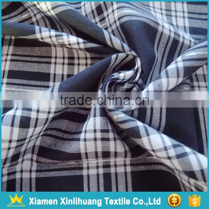 Hot Selling Fashion 40S*40S 100 Cotton Yarn Dyed Woven Shirts Fabric