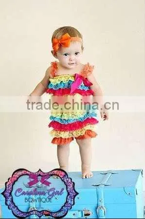 New Arrivals Lace Baby Petti Romper Hot Sale Baby Girl Lace Romper