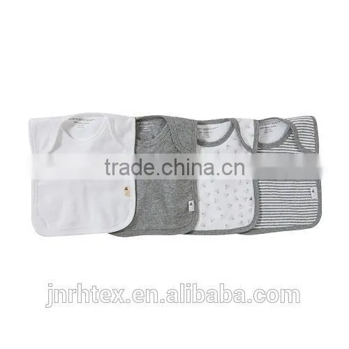 Soft cotton baby bibs wholesale,printed baby clothing design for promotion