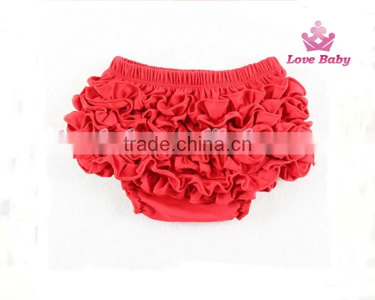 OEM Factory Cotton Baby Bloomer Ruffle Shorts Wholesale Kids Underwear
