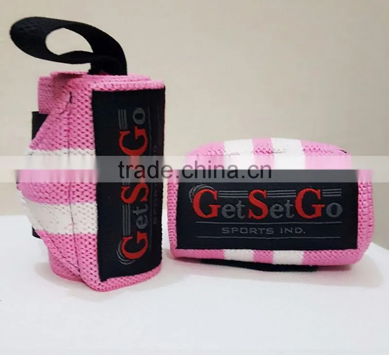 2016 Custom Weight lifting Fitness Wrist Wraps