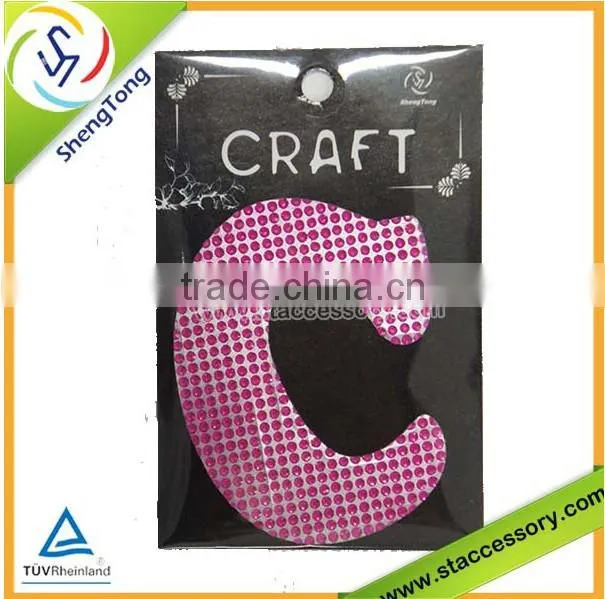 new product wholesale glitter rhinestone sticker rhinestone wall sticker