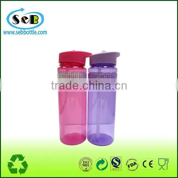 BPA free plastic water bottles with silicone sleeve, plastic water bottle with silicone ring