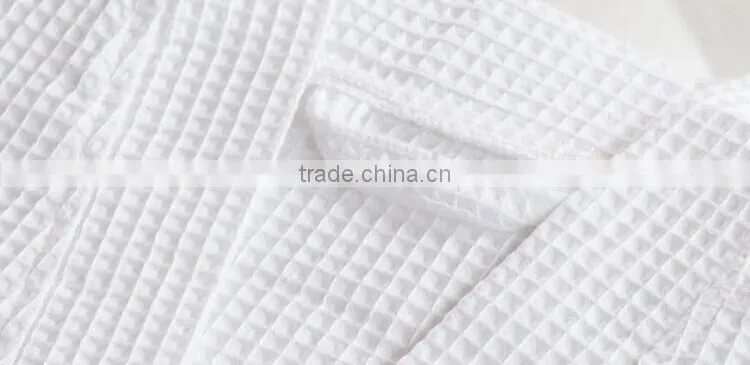 manufacture 100% cotton plus size quilted waffle bathrobe