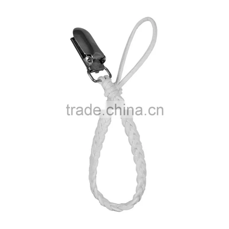 Baby Boy/Girl Dummy Pacifier Soother Nipple Leash Strap Chain Clip Holder Braided Leather