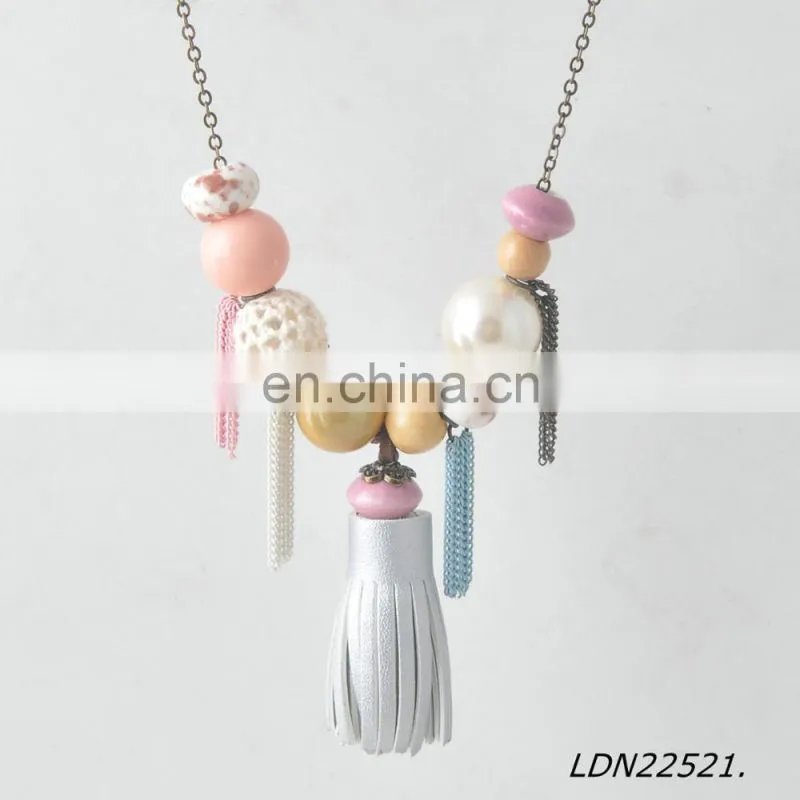 Latest Design Beads Necklace Fringe Necklace