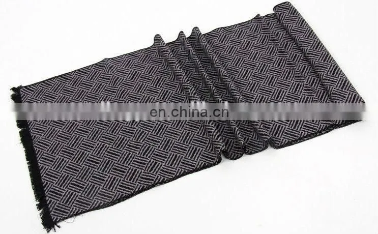 Best selling striped modal men wool cashmere scarf wholesale