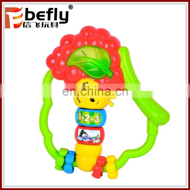 High quality plastic baby rattle ring