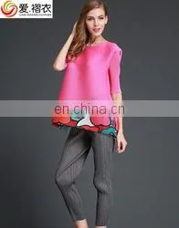 Clothing wholesale designer plus size women tops and blouses 2017 Spring Summer