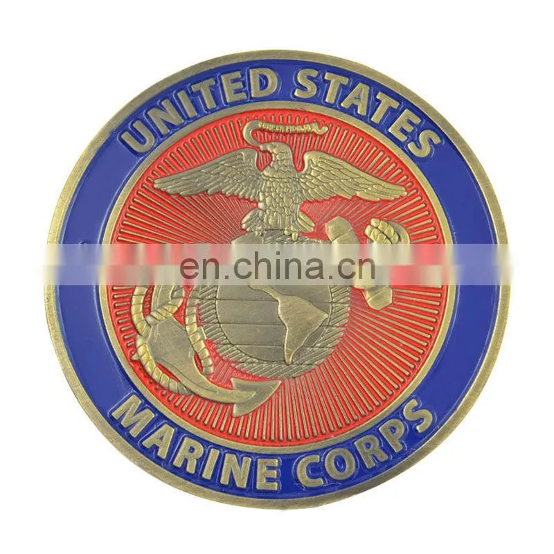 Soft enamel metal gold replica coins